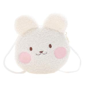 Plush Coin Purse Wallet Crossbody Bag Cartoon Coin Pouch Mini Handbag Change Purse Shoulder Bag with Zippers for Travel