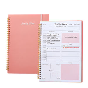 【SG】52 Sheets Planner Notebook Daily Weekly Notebook Planner Agenda Spiral Appointment Organizers Handy Day Plans Record