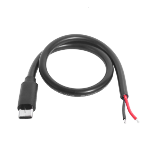 30cm Length 2P DIY Type C Connector Cable Pigtail Wire Connection Cord Line Secure Charging for Mobile Devices