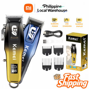 Xiaomi KM-709A Professional Hair Clipper for Men - LCD Display Cordless Rechargeable Trimmer Barber Quality Precision Hair Cutting Machine with Stainless Steel Blades