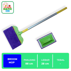 Broom Mop Alat Pel Serbaguna Basah & Kering