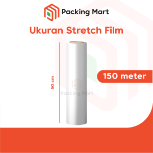 Stretch Film Plastik Wrapping Bening 50 cm x 250 m