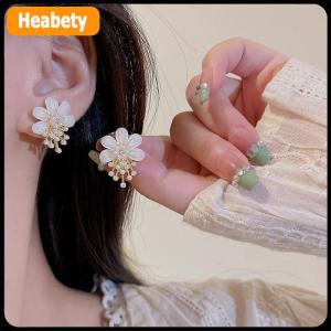 【2-3 days delivery】 Fashion Flower Pearl Tassel Drop Earrings For Woman Wedding Jewelry Party Accessories
