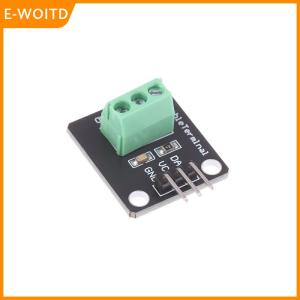 【E-WOITD】 DS18B20 Temperature Sensor Module Waterproof Digital Sensor Cable Stainless Steel Probe Terminal Adapter For Arduino