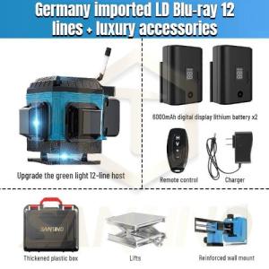 【Ready stock】5 Line 3D 4D Adjustable Laser Level Self-Leveling 360°Rotating Indoor And Outdoor Cross Automatic Measuring Tool Set Auto High Precision Measure Adjustable Width And Brightness  激光水平仪