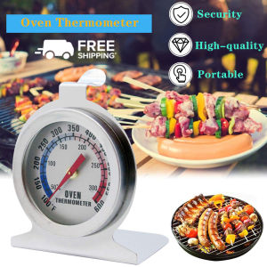Stainless Steel Oven Thermometer Instant Read Thermometer Gauge Baking Tools Food Meat Case Kitchen Utensils - 50-300°C/100-600°F