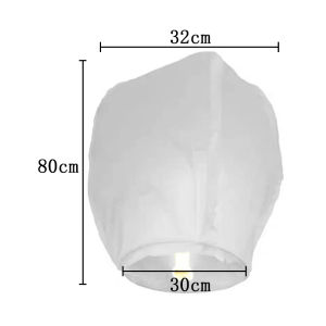 5pcs 80x43x32cm DIY Flying Wishing Lamp Sky Lanterns Kongming Lanterns