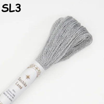 刺子绣 Olympus Japan Sashiko Lame Thread 40mt Japanese Embroidery Thread Floss