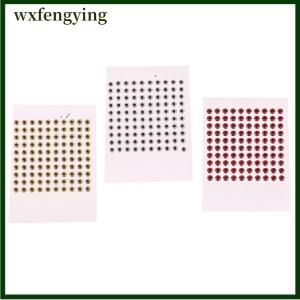 wxfengying 100ชิ้นเบ็ดตกปลาแบบโฮโลแกรม3D ตกปลา3 4 5 6มม. แบบ DIY ฟิชอายเหยื่อตกปลาสติกเกอร์ฟิชอาย