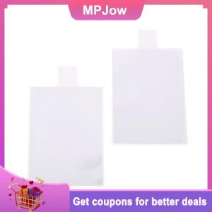 【MPJow】 100Pcs Pull Tab Sleeves For Card Savers Semi-rigid Game Card Holders With Ears More Convenient Card Pickup