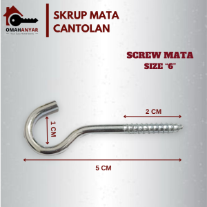 Sekrup Skrup Mata Gantungan Baju Cantolan Centelan Burung
