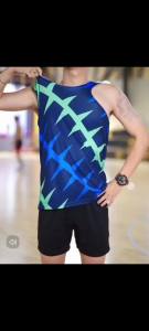Student Sports track and field sleeveless vest training clothes past obstacle running marathon comition clothing fitness clothes quick dry men