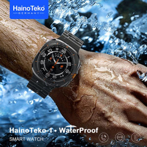 HainoTeko-1 Smartwatch ผู้ชายผู้หญิงกีฬานาฬิกา หน้าจอสัมผัสรับ/โทรเสียเกมบลูทูธเพลง