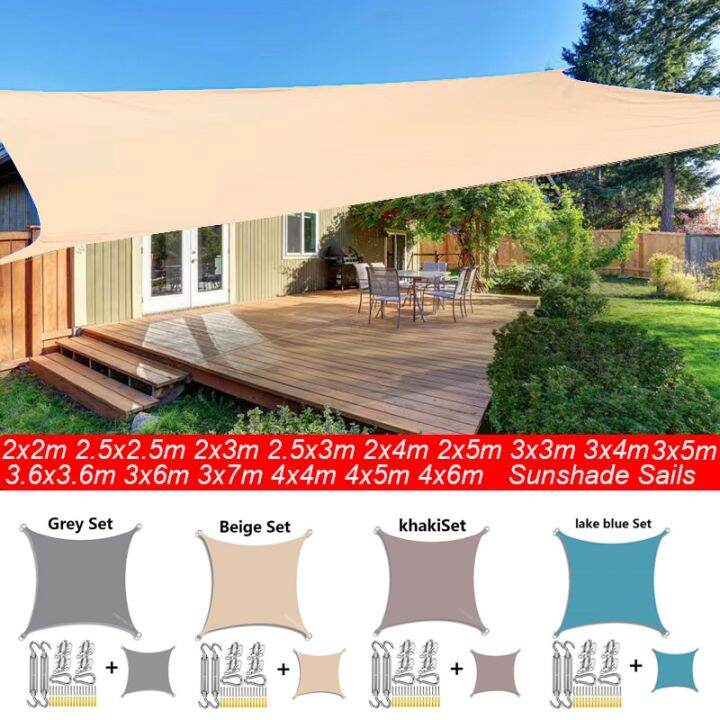 1 Outdoor Awnings Waterproof Sun Shade Sail Garden Canopi For Terrace ...