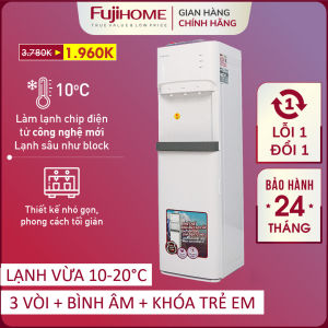 Cây nước nóng lạnh Nhập Khẩu Fujihome WD606C bình lọc máy lọc nước nóng lạnh mini uống tiết kiệm điện