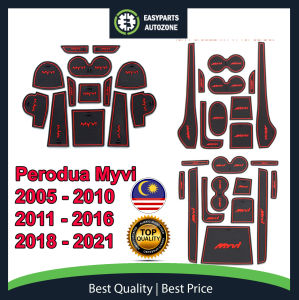 Autozone Perodua Myvi Full Set Interior Car Slot Mat