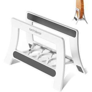 OATSBASF Vertical Laptop Stand Holder Desktop Stand Multifunctional Gravity Storage Laptop Stands For All MacBook Surface Tablet iPad and Gaming Laptops