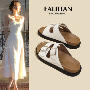 [Free Shipping] WomenS Summer Outdoor Slippers Fashionable And Stylish Perfect With Dresses Featuring A Thick Sole And A Simple One-Strap Design