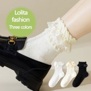 Lolita Medium Tube Socks Cute Jk Socks for Women Stockings Preppy Style