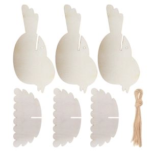 FOUNDTWO 3 PCS 3D Đồ trang trí hình chim Động vật Tự làm thủ công Đồ trang trí chim bằng gỗ Đồ trang trí nhà cửa Công cụ giáo dục trẻ em Đồ thủ công bằng gỗ Kỷ niệm