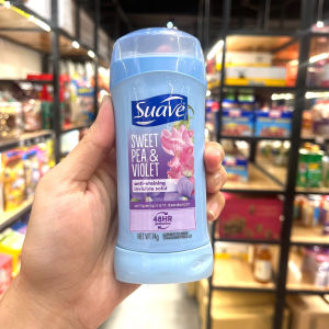 Lăn khử mùi Suave 48 Hour Protection Powder 74g của Mỹ Hương Thơm Nhẹ Nhàng Khô Thoáng Thẩm Thấu Nhanh Không Để Lại Vết Ố Vàng