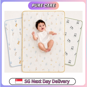 【Pure Care】 【十月结晶|TEN-M JOURNEY|OCTOBER CRYSTAL】 Baby Waterproof Bed Pad Reusable Cotton Diaper Changing Mat Mattress