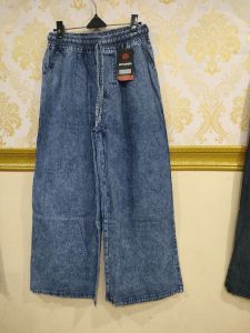 SAGITA FASHION - COD - CELANA KULOT LIPAT SAKU SAMPING MOTIF POLOS TERBARU REALPICK - JEANS WANITA PINGGANG KARET
