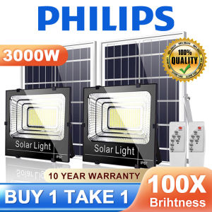 Solar Light 99X Bright BUY 1 TAKE 1 3000W LED Outdoor Sensor Solar Flood Light Waterproof