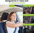 Lumbar Support Pillow for Car - Back Support for Medium to Large Vehicles - Soft Memory Foam Car Seat Cushion for Back Pain Relief - Dual Adjustable Straps Securely Fixed Car Lumbar Support -Black. 