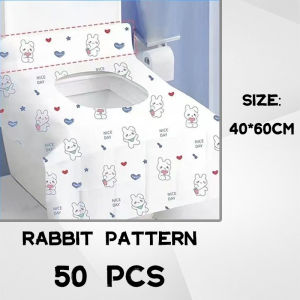 【Good Quality】【40*60cm】 Hygienic Portable Travel Toilet Seat Covers 50/100 pcs Waterproof Non-Toxic Double-Layer Design