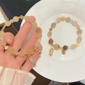 “Lucky Fortune Bracelet” |Citrine × Rutilated Quartz | Attract Wealth and Luck Powerful Energy Good Luck Health CrystalHappinessFashion Bracelet personal us or Perfect Gift for Your Bestie 开运招财,送闺蜜表心意