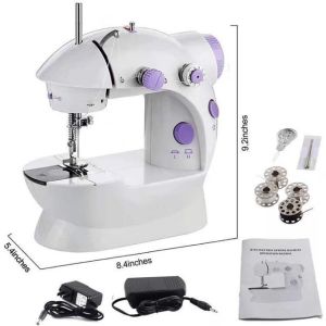 TOUTOU จักรเย็บผ้า ไฟฟ้า มินิ ขนาดพกพา Mini Sewing Machine จักรเย็บผ้าขนาดเล็ก พกพาสะดวก