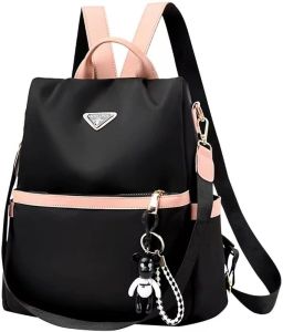 go-done  กระเป๋าเป้ผู้หญิง  กระเป๋าเป้แฟชั่นผู้หญิง   สีดำสีชมพู   กระเป๋าเป้เดินทาง