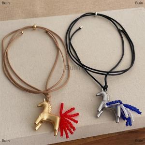 [COD] Buin New Pony Tassel Pendant Necklaces For Women Long Adjustable Clavicle Chain Sweater Chain Jewelry