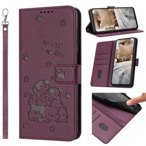 Suitable For OPPO A3 Pro A 3 A3Pro OppoA3 5G 2024 Luxury Leather Phone Case shell Card Slot Sallet Cat Pattern Holder Shockproof And Anti Drop Phone Case