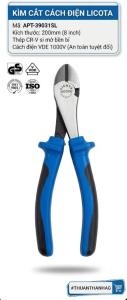 #THUANTHANHAG Kìm cắt cách điện tốt 8" 200mm kềm cắt chuyên dụng