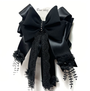 โบว์ติดผม เน็ตติดผม เก็บผม กิ๊บติดผม เครื่องประดับผม แฟชั่น อุปกรณ์ตกแต่งผม โบว์ผ้าลูกไม้ โบว์ใหญ่ โบว์พยาบาล ข้าราชการ hair bow