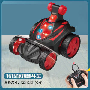 360 rotating Music light Remote control dumper stunt roll car rollover dump climbing car rechargeable childrens toy car for boys gift Permainan Kereta Kawalan Jauh