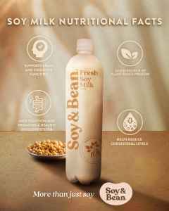 Soy & Bean Soy Milk - Original Almonds [Drink Beverage Soy Plant-Based]