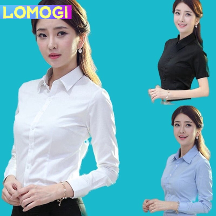 white shirt women cotton