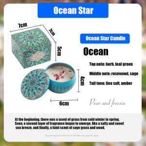 Ocean Star 5pcs Scented Candle Home Fragrance Souvenir for christening/wedding scented candle souvenir Baptismal Candle SoyCandle Gift Wedding Candle