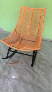 Bộ Ghế Thư Giãn SMARTHOMES Bập Bênh Ngoài Trời Giả Mây Lõi Thép Dùng Sân Vườn Quán Cafe
