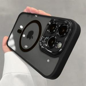 Luxury Magnetic Metal Lens Bumper Protection Case For iPhone 17 16 15 14 13 12 11 Pro Max Funda Wireless Charge Hard Clear Cover h260630