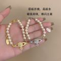 Empress Dowager Cixi Pearl Bracelet High Version Saturn Pearl Full Diamond European and American Light Luxury Niche Design High-end Feel. 