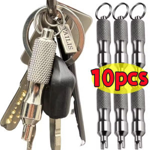 10PCS Tire Valve Core Remover Tool – Portable Stainless Steel Stem Repair for Car Truck & Bicycle