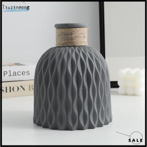 [liujinpeng] 1PC Water Ripple Plastic Vase Wave Flower Pot Arrangement Modern Nordic Style Home Living Room Desktop Decoration Ornament