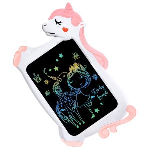 Anank LCD Pad Arts & Drawing Tablet Gift For Kids Drawing Electronic Writing Board With Stylus Cartoon Unicorn
