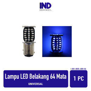 LED Stop 64 Mata Universal Lampu Belakang Bayonet 1157 Rem Stoplamp Brake Berputar Putar Strobo Kedap Kedip Rainbow Pelangi 360 Putih RGB Merah Biru Hijau