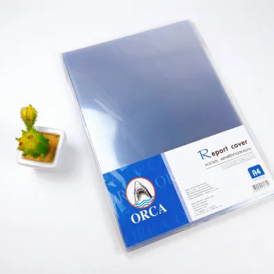 ORCA ปกใส ปกใสพลาสติก แผ่นใสทำปกรายงาน ปก อะซิเตรท ปกพลาสติกใส ขนาด A4 (10 แผ่น/แพ็ค) พร้อมส่ง ในไทย