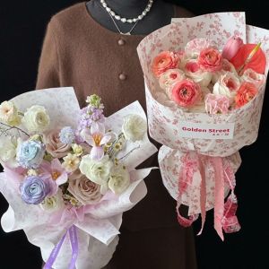 GIORGIONE 10pcs Wedding Bouquets Flower Wrapping Paper Waterproof Tear-Resistant Bouquet Paper Decorative Paper Gift Wrap Packing Material Birthday Gifts